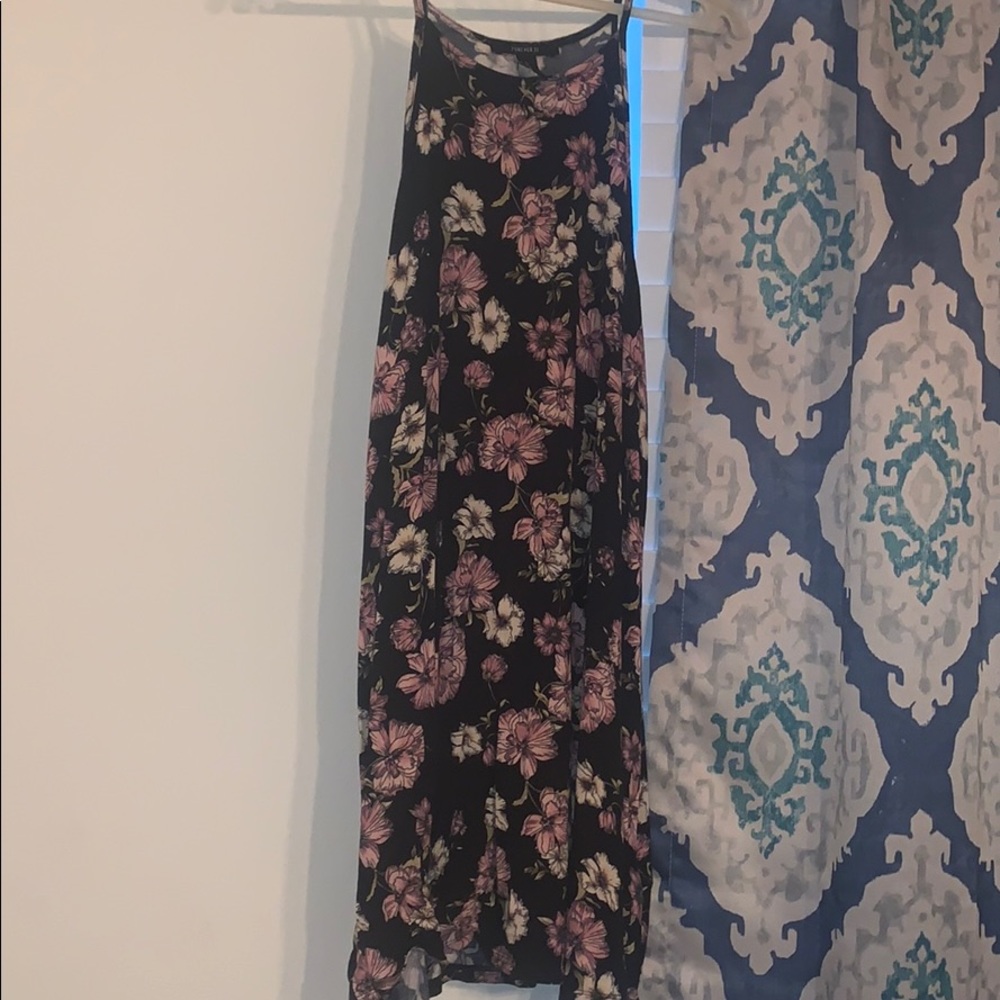 Black floral dress